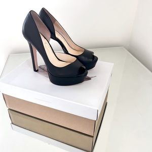 Jessica Simpson Black Peeptoe Pumps Size 5